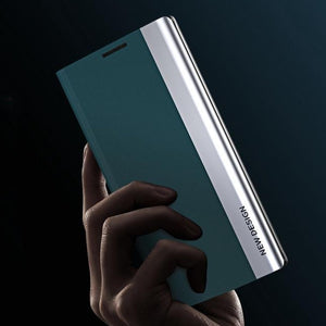 Galaxy S Series Ultra PU Leather Side Window Flip Case
