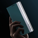 Galaxy S Series Ultra PU Leather Side Window Flip Case