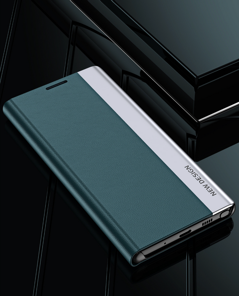 Galaxy S Series Ultra PU Leather Side Window Flip Case