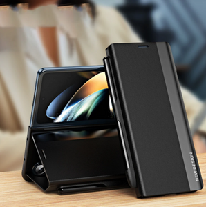 Luxury Electroplated Leather Magnetic Phone Case for Z Fold Series