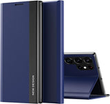 Galaxy S Series Ultra PU Leather Side Window Flip Case