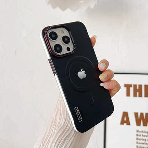 Metal Frame Anti Drop Magnetic Suction Case Cover for iPhone 15 Series
