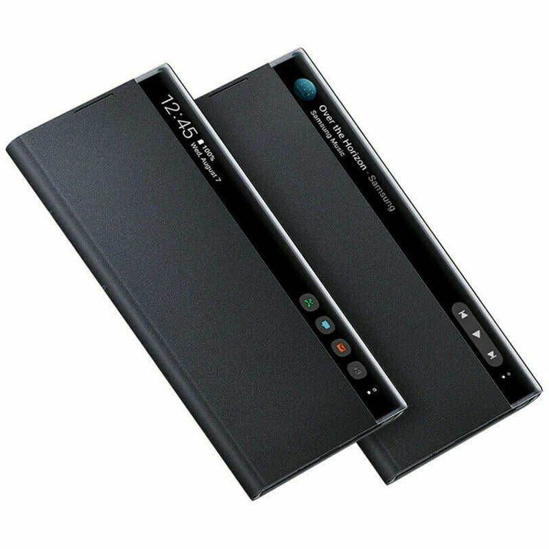 Galaxy S Series Ultra PU Leather Side Window Flip Case